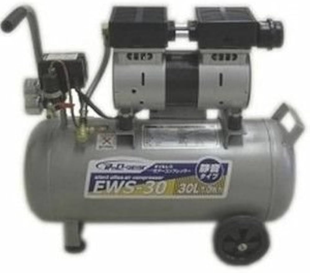 Amazon | 静音 オイルレスコンプレッサー EWS-30L【30L】【AC100V